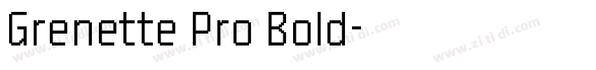Grenette Pro Bold字体转换